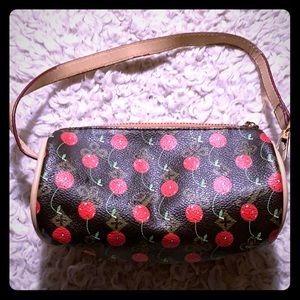 Mini Cherry zippered Purse